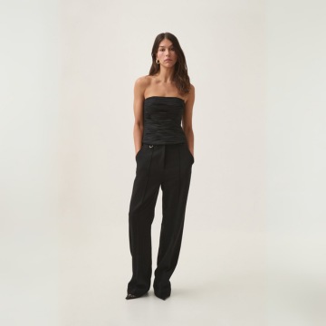 Noir Ruched Bustier